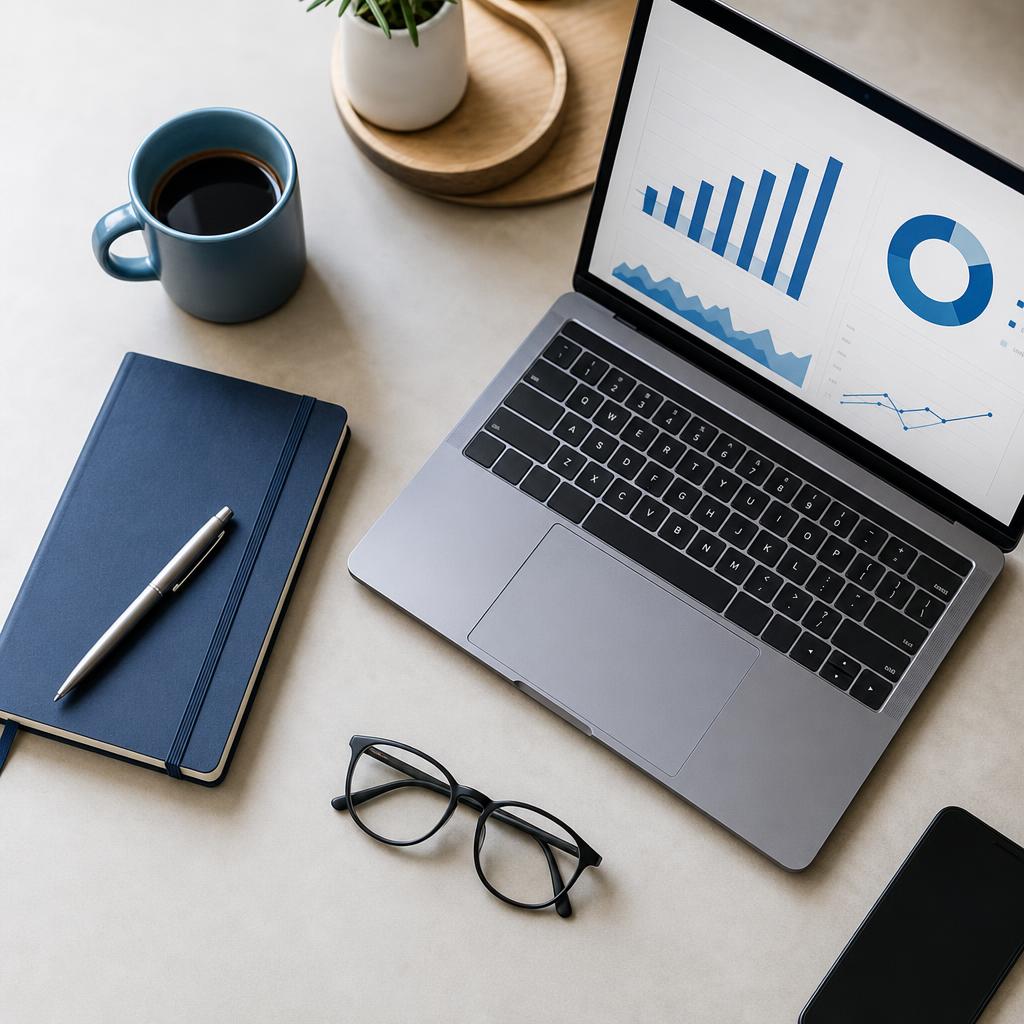 Analyse des données de trafic d'un site web sur un ordinateur portable